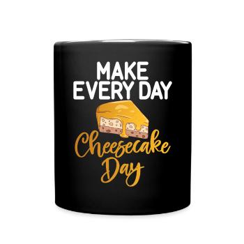 Cadeau de gâteau au fromage - Mug uni - noir - Devant