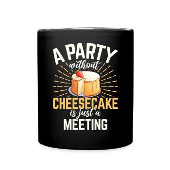 Cheesecake Gift - Tasse einfarbig - Schwarz - Vorne