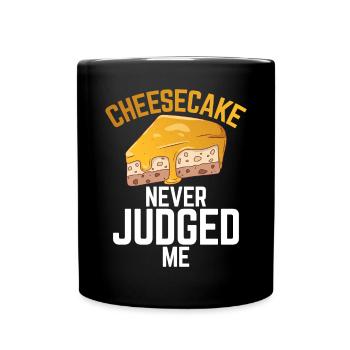 Cadeau de gâteau au fromage - Mug uni - noir - Devant