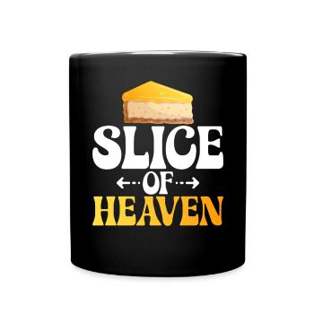 Cheesecake Gift - Tasse einfarbig - Schwarz - Vorne