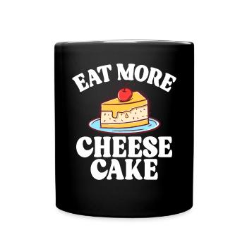 Cheesecake Gift - Tasse einfarbig - Schwarz - Vorne