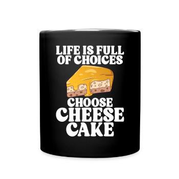 Cadeau de gâteau au fromage - Mug uni - noir - Devant