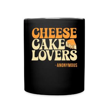 Cadeau de gâteau au fromage - Mug uni - noir - Devant