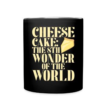 Cheesecake Gift - Tasse einfarbig - Schwarz - Vorne