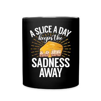 Cheesecake Gift - Tasse einfarbig - Schwarz - Vorne