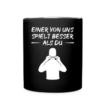 Chemise Harmonica Musicien Supérieure - Mug uni - noir - Devant