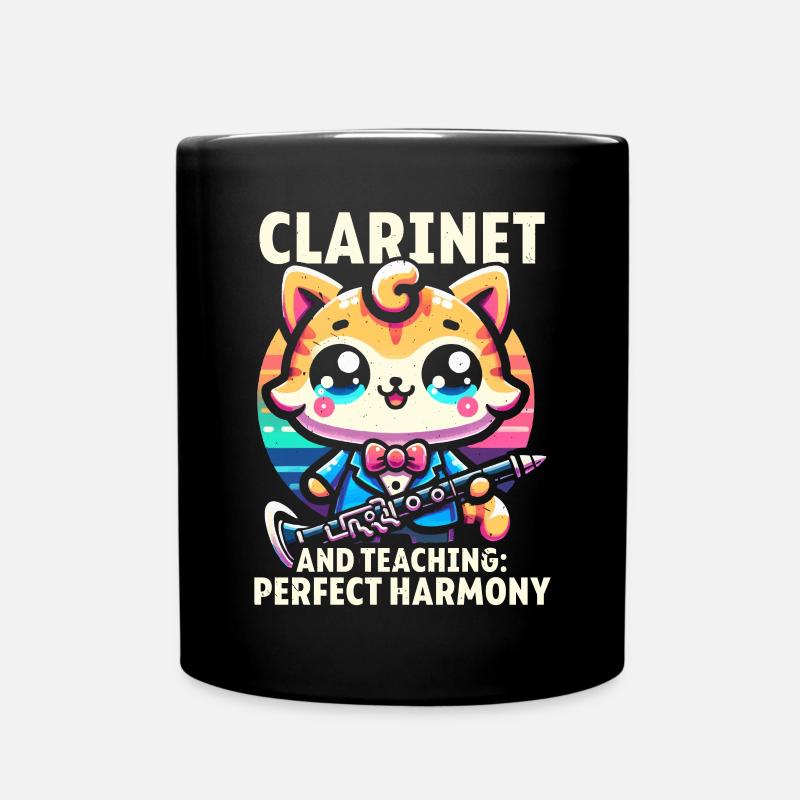 Professeur de clarinette Clarinettiste Musicien de clarinette - Mug uni - noir