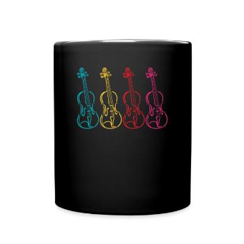 Violin Violin Violinist Violin Player - Full Colour Mug - black - Front