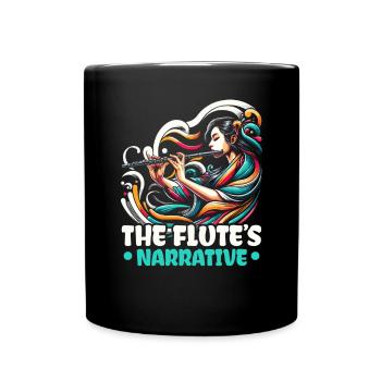 Flute Teacher Musical Instrument Flute Player - Full Colour Mug - black - Front