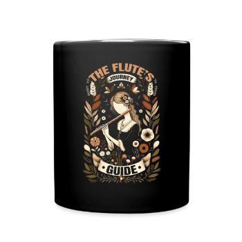 Flute Teacher Musical Instrument Flute Player - Full Colour Mug - black - Front
