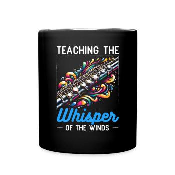 Flute Teacher Musical Instrument Flute Player - Full Colour Mug - black - Front