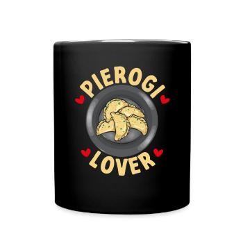Polish Food Pierogi - Full Colour Mug - black - Front