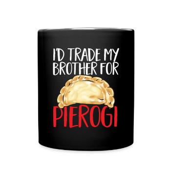 Polish Food Pierogi - Full Colour Mug - black - Front