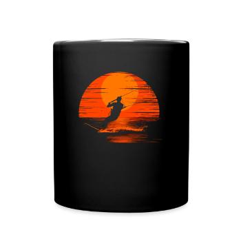 Kitesurfing kiteboarding lover - Tasse einfarbig - Schwarz - Vorne