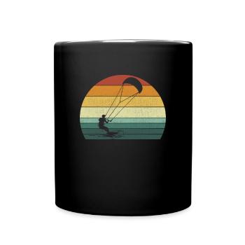 Kitesurfing kiteboarding lover - Tasse einfarbig - Schwarz - Vorne