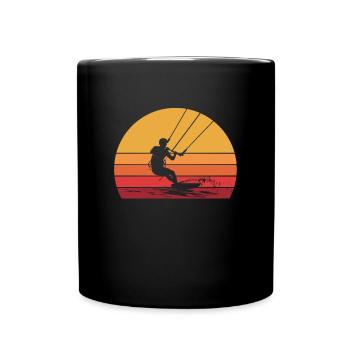 Kitesurfing kiteboarding lover - Tasse einfarbig - Schwarz - Vorne