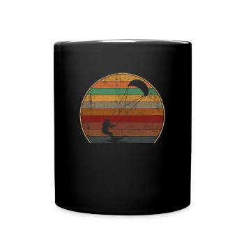 Kitesurfing kiteboarding lover - Tasse einfarbig - Schwarz - Vorne