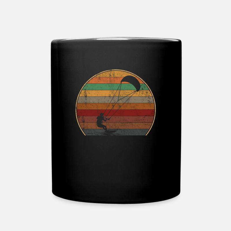 Kitesurfing kiteboarding lover - Tasse einfarbig - Schwarz