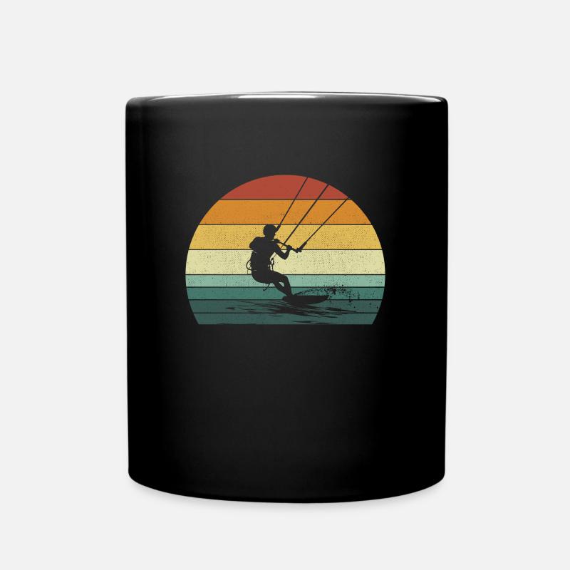 Kitesurfing kiteboarding lover - Tasse einfarbig - Schwarz