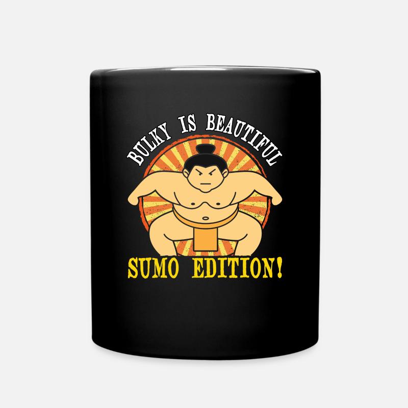 Bulky is beautiful Sumo Edition - Full Colour Mug - black