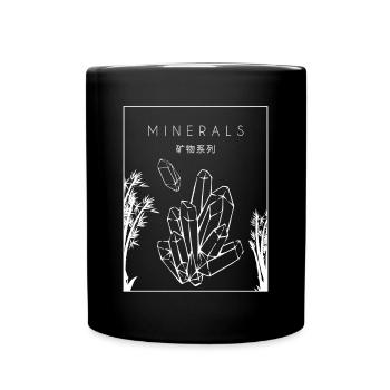 Minéraux Chinois Hanzi Géologue Collectionneur de minéraux - Mug uni - noir - Devant