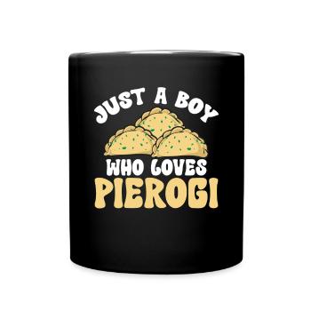 Polish Food Pierogi - Full Colour Mug - black - Front