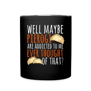 Polish Food Pierogi - Full Colour Mug - black - Front