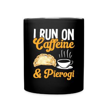 Polish Food Pierogi - Full Colour Mug - black - Front