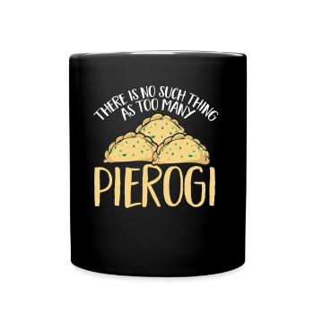 Polish Food Pierogi - Full Colour Mug - black - Front