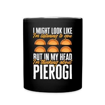 Polish Food Pierogi - Full Colour Mug - black - Front