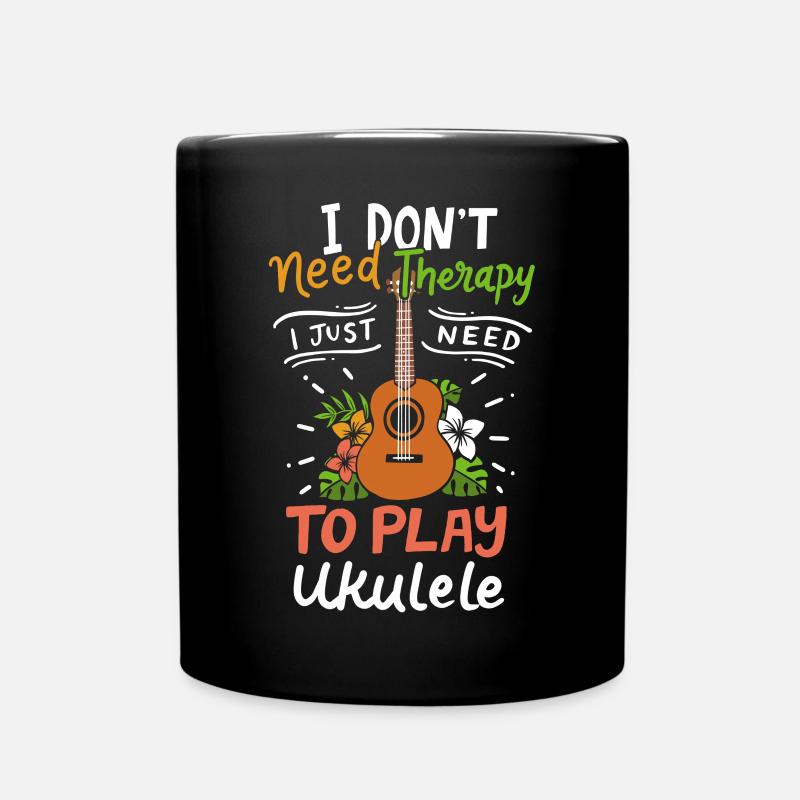 Ukulele Ukulele-Spieler - Tasse einfarbig - Schwarz