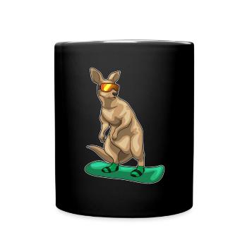Snowboardeur Kangaroo Snowboard - Mug uni - noir - Devant