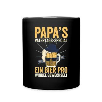 Dad Beer Father Father's Day - Full Colour Mug - black - Front