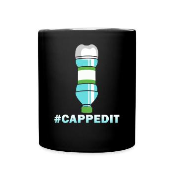 Bottle Flip #Cappedit - Full Colour Mug - black - Front