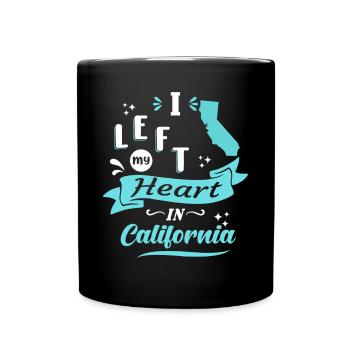 Souvenir de Californie Amour - Mug uni - noir - Devant