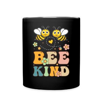 Bee Friend Beekeeper Beekeeping - Full Colour Mug - black - Front