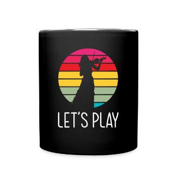 Violon Violon Violoniste Joueur de violon - Mug uni - noir - Devant
