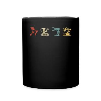 Robotics Robot Programmer - Full Colour Mug - black - Front