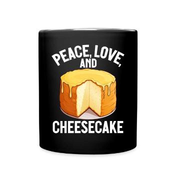 Cheesecake Gift - Tasse einfarbig - Schwarz - Vorne
