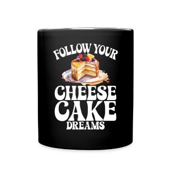 Cadeau de gâteau au fromage - Mug uni - noir - Devant
