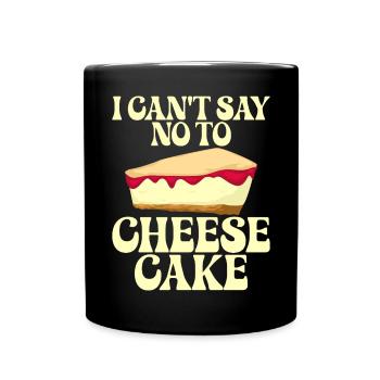 Cheesecake Gift - Tasse einfarbig - Schwarz - Vorne