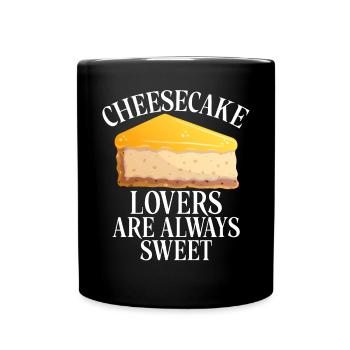 Cadeau de gâteau au fromage - Mug uni - noir - Devant