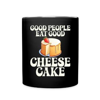 Cheesecake Gift - Tasse einfarbig - Schwarz - Vorne