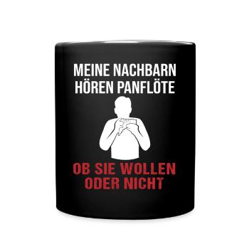 Neighbor's Favorite Panpipes Sound - Full Colour Mug - black - Front