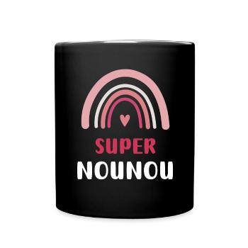 Super Rainbow Nanny - Full Colour Mug - black - Front