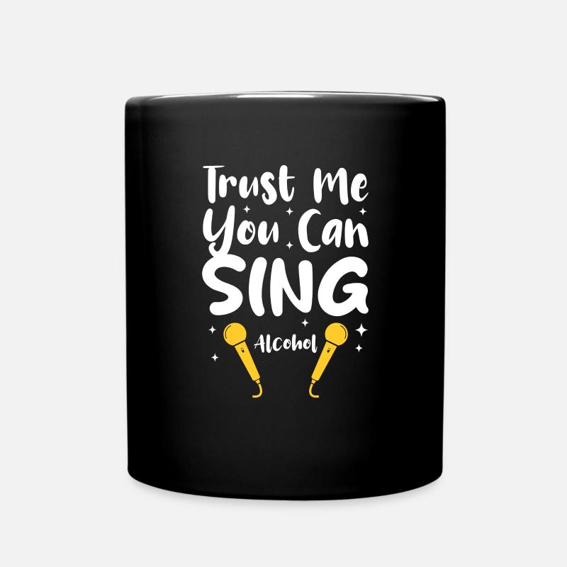 Singer Singer Singing Musician Gift - Full Colour Mug - black