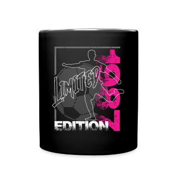 Limited Edition 1987 Limited Edition Fußball - Tasse einfarbig - Schwarz - Vorne