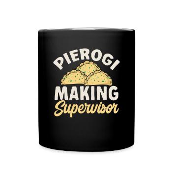 Polish Food Pierogi - Full Colour Mug - black - Front
