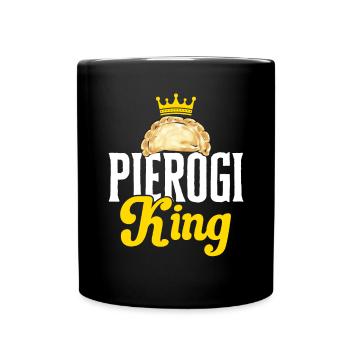 Polish Food Pierogi - Full Colour Mug - black - Front