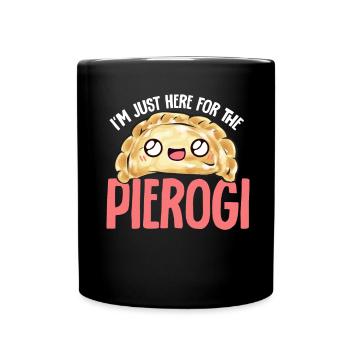 Polish Food Pierogi - Full Colour Mug - black - Front